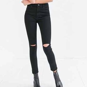 Urban Outfitters BDG Black Jeans with Knee Slits